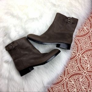 GAP Buckle Moto Boot Dark Brown Size 9